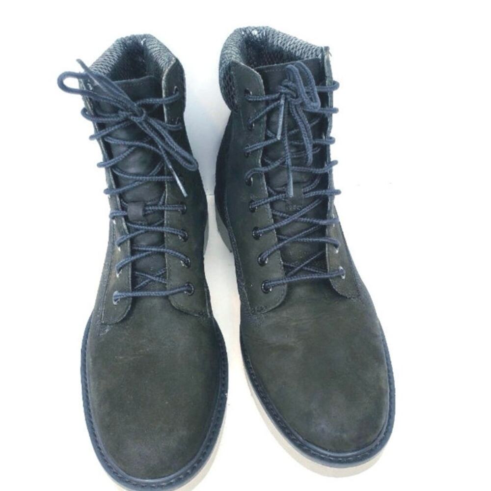 Timberland Sensorflex Charcoal Suede Waterproof Lace-Up Boots, Snakeskin Detail - Picture 8 of 16